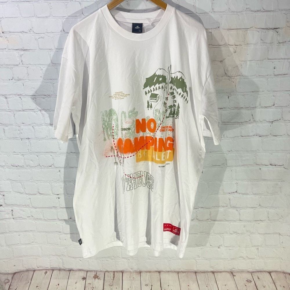 100 Thieves No Camping T-Shirt Size 2XL 2020